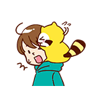 だらりぐまラスカル（個別スタンプ：22）