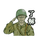 ミリタリー劇画スタンプ ノルマンディー編（個別スタンプ：1）