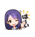 女子髪型♡06 ロングボブさん（個別スタンプ：1）