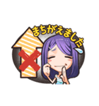 女子髪型♡06 ロングボブさん（個別スタンプ：18）
