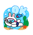 夏のぷにかわ★LINEキャラクターズ（個別スタンプ：4）