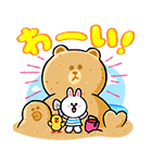 夏のぷにかわ★LINEキャラクターズ（個別スタンプ：22）