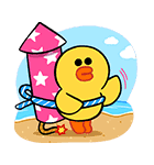 夏のぷにかわ★LINEキャラクターズ（個別スタンプ：24）