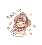 りんごちゃんとねこ（個別スタンプ：35）