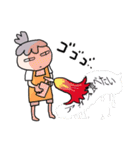 けっこうツライ母の夏休み（個別スタンプ：14）