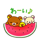リラックマ夏休みスタンプ（個別スタンプ：6）