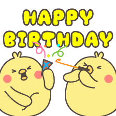 [LINEスタンプ] 動く！家族友達と毎日使えるヒヨコスタンプ