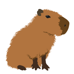 [LINEスタンプ] 可愛すぎないカピバラスタンプ