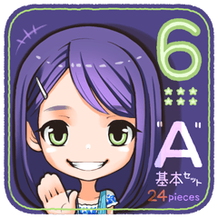 [LINEスタンプ] 女子髪型♡06 ロングボブさん
