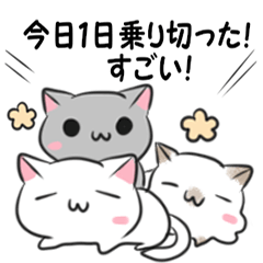 [LINEスタンプ] 褒めねこ2