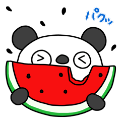 [LINEスタンプ] ふんわかパンダ7（夏編）